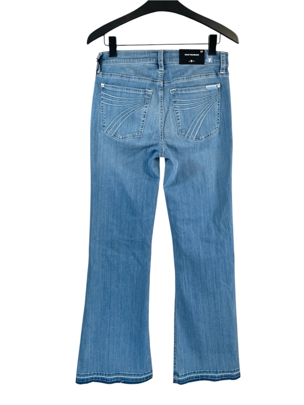 NWT 7 For All Mankind DOJO Tailorless In Marrakech with Unrolled Hem Size 27 - Picture 7 of 10